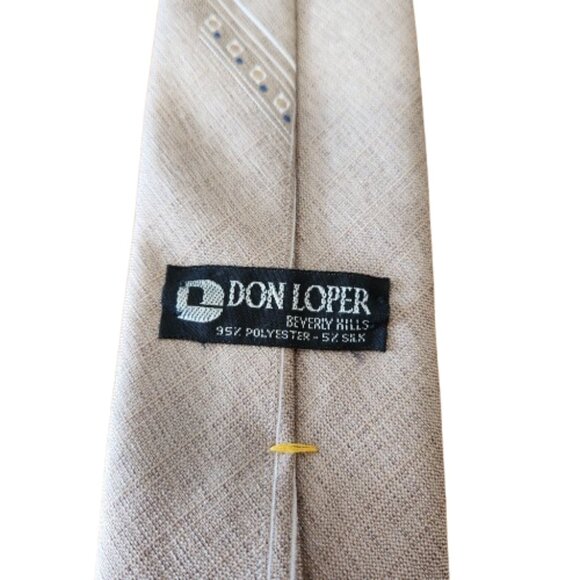 Vintage Don Loper Beverly Hills Necktie – Light Grey, 143cm x 7.5cm - Picture 5 of 7
